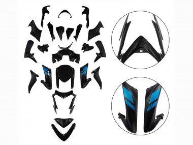Online 2015-2020 Suzuki GSX-S 1000 Motorcycle Fairings - Black with Blue Canada