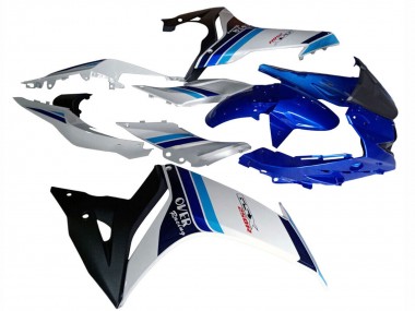 Online 2017-2020 Suzuki GSX250R Motorcycle Fairings - White Blue Black Racing Canada