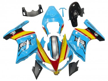 Online 2003-2013 Suzuki SV650 Motorcycle Fairings - Blue Yellow Red Silver Shark Canada