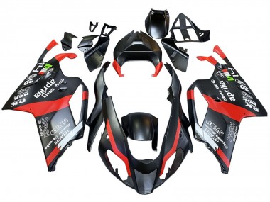 Online 2003-2006 Aprilia RSV1000 Motorcycle Fairings - Black Red Canada