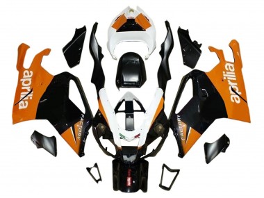 Online 2003-2006 Aprilia RSV1000 Motorcycle Fairings - Black Orange White Canada
