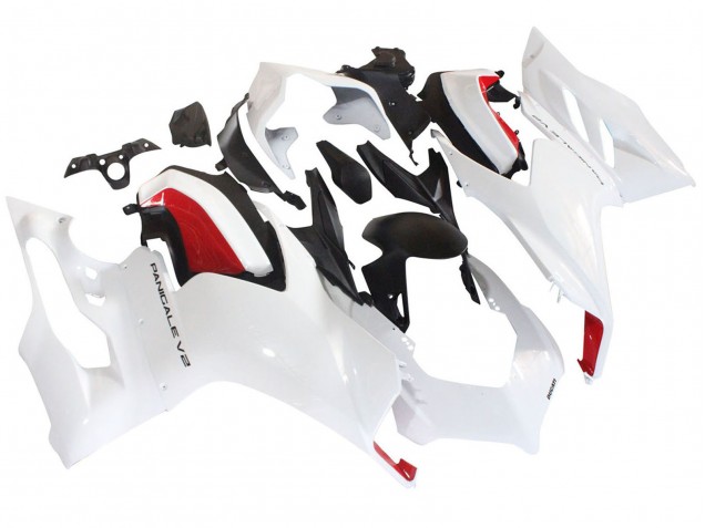 2020-2024 Ducati Panigale V2 Motorcycle Fairings - White Red Matte Black Canada