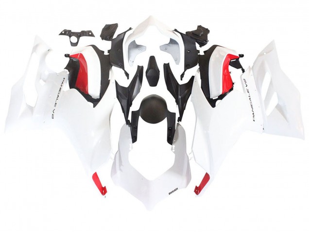 2020-2024 Ducati Panigale V2 Motorcycle Fairings - White Red Matte Black Canada