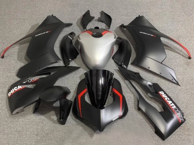 Online 2020-2024 Ducati Panigale V2 Motorcycle Fairings - Silver Red Matte Black Corse Canada