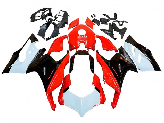 2020-2024 Ducati Panigale V2 Motorcycle Fairing Kits - White Red Glossy Black Canada