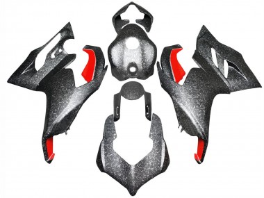 Online 2020-2024 Ducati Panigale V2 Motorcycle Fairings - Black Forged Carbon Fiber Style Red Canada