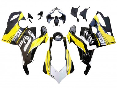 Online 2018-2019 Ducati Panigale V4 V4S Motorcycle Fairings - White Yellow Glossy Black Canada