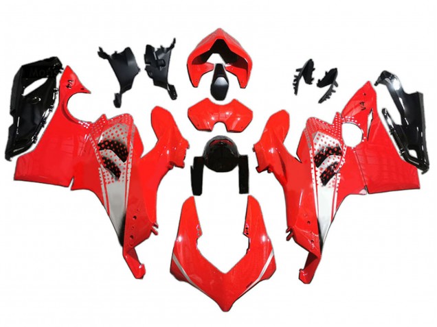 2020-2021 Ducati Panigale V4 V4S Motorcycle Fairings - Red White Glossy Black Canada