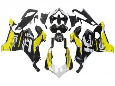 Online 2020-2021 Ducati Panigale V4 V4S Motorcycle Fairings - Yellow White Glossy Black Canada