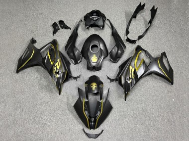 Online 2023-2024 BMW S1000RR Motorcycle Fairings - Gold Black Carbon Fiber Canada