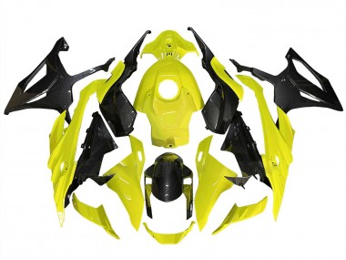 Online 2023-2024 BMW S1000RR Motorcycle Fairings - Yellow Black Carbon Fiber Canada