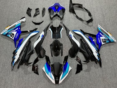 Online 2023-2024 BMW S1000RR Motorcycle Fairings - White Blue Matte Black Motul Canada