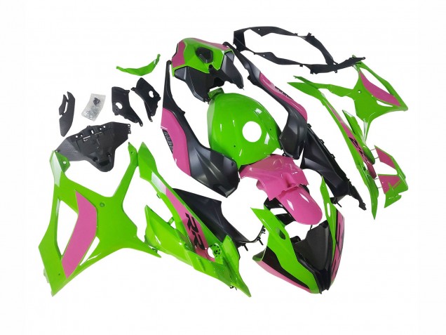 2023-2024 BMW S1000RR Motorcycle Fairings - Pink Green Black Canada