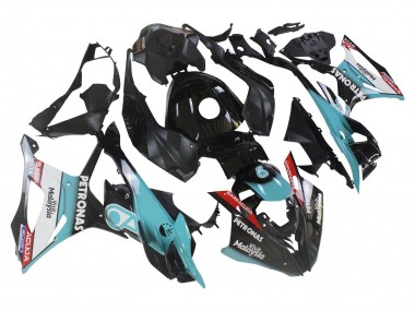 Online 2023-2024 BMW S1000RR Motorcycle Fairings - Light Blue Matte Black Petronas Canada