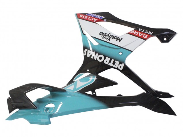 2023-2024 BMW S1000RR Motorcycle Fairings - Light Blue Matte Black Petronas Canada