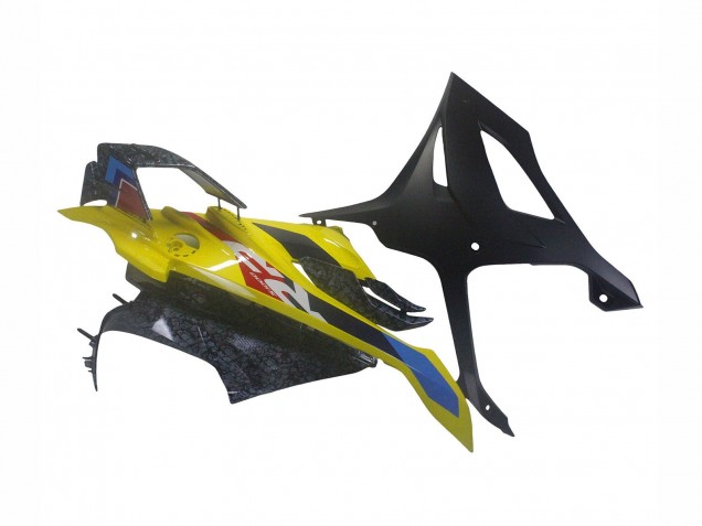 2023-2024 BMW S1000RR Motorcycle Fairings - Yellow Carbon Fiber Canada
