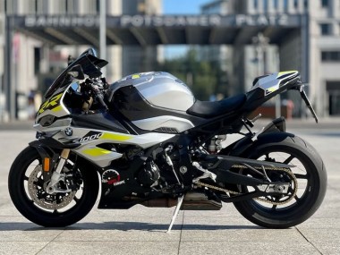 Online 2023-2024 BMW S1000RR Motorcycle Fairings - Silver Yellow Carbon Fiber Canada