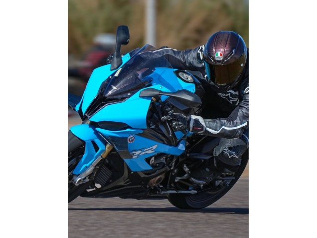 2019-2022 BMW S1000RR Motorcycle Fairings - Blue Black Carbon Fiber Canada