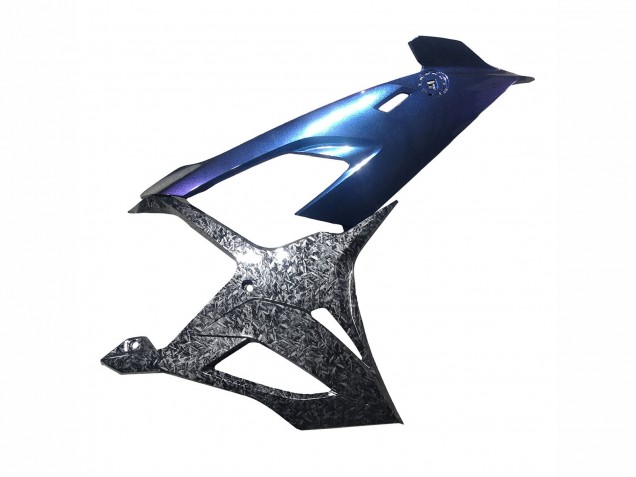 2019-2022 BMW S1000RR Motorcycle Fairings - Gradient Blue Purple Forged Carbon Fiber Canada