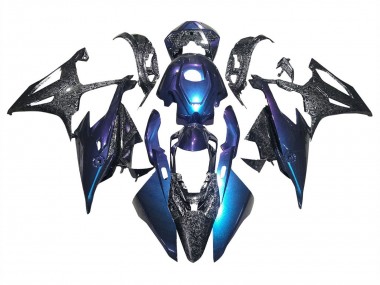 Online 2019-2022 BMW S1000RR Motorcycle Fairings - Gradient Blue Purple Forged Carbon Fiber Canada