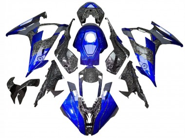 Online 2019-2022 BMW S1000RR Motorcycle Fairings - Blue Forged Carbon Fiber Canada