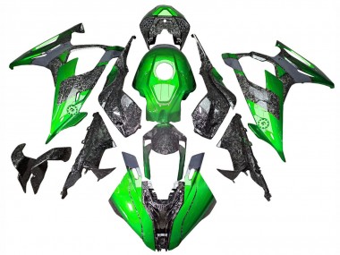 Online 2019-2022 BMW S1000RR Motorcycle Fairings - Green Forged Carbon Fiber Canada
