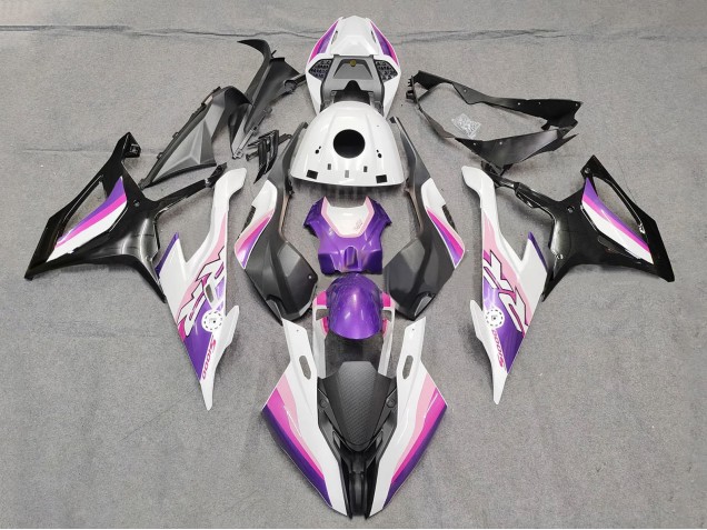 2019-2022 BMW S1000RR Motorcycle Fairings - Pink Purple White Canada