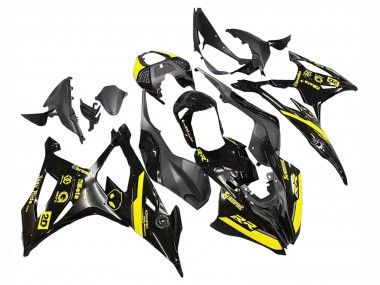 Online 2019-2022 BMW S1000RR Motorcycle Fairings - Glossy Black Yellow Canada