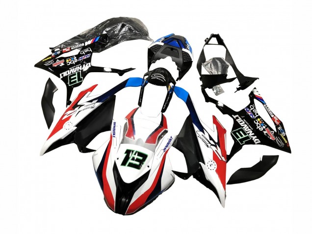 2019-2022 BMW S1000RR Motorcycle Fairings - Black White Red 13 Canada
