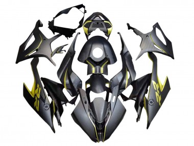 Online 2019-2022 BMW S1000RR Motorcycle Fairings - Black Yellow Carbon Fiber Canada