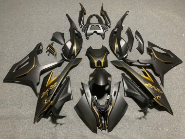Online 2019-2022 BMW S1000RR Motorcycle Fairings - Black Gold Carbon Fiber Canada