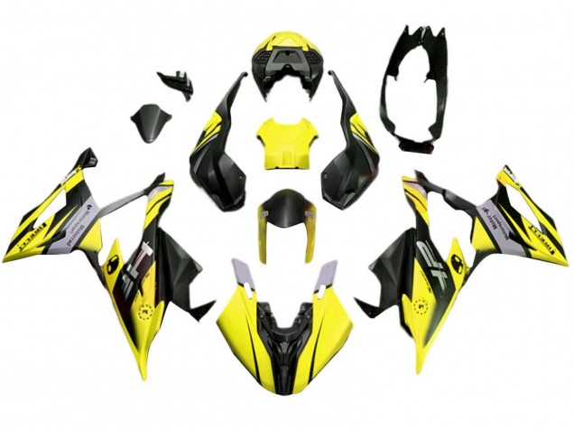 2019-2022 BMW S1000RR Motorcycle Fairings - Matte Yellow Black Canada
