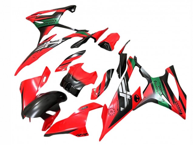 2019-2022 BMW S1000RR Motorcycle Fairings - Red Black Green Canada