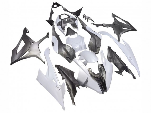 2019-2022 BMW S1000RR Motorcycle Fairings - Grey Black Carbon Fiber Canada