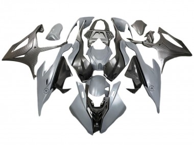 Online 2019-2022 BMW S1000RR Motorcycle Fairings - Grey Black Carbon Fiber Canada