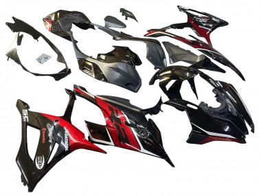 Online 2019-2022 BMW S1000RR Motorcycle Fairings - Black Dark Red Canada