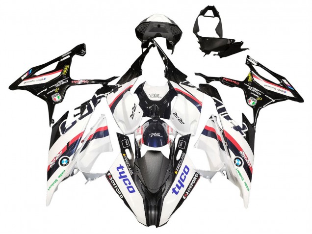 2019-2022 BMW S1000RR Motorcycle Fairings - White Black Pink Oxford Canada