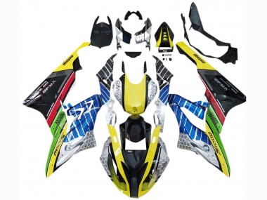Online 2017-2018 BMW S1000RR Motorcycle Fairings - Yellow Blue Red Green Black VR Canada