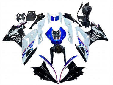 Online 2015-2016 BMW S1000RR Motorcycle Fairing Kits - White Blue Glossy Black Canada
