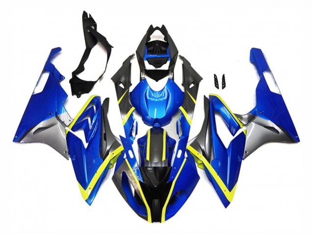 2015-2016 BMW S1000RR Motorcycle Fairings - Silver Yellow Blue Canada