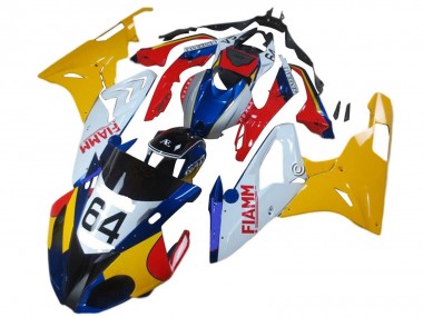 Online 2015-2016 BMW S1000RR Motorcycle Fairings - Yellow White Blue Fiamm 64 Canada