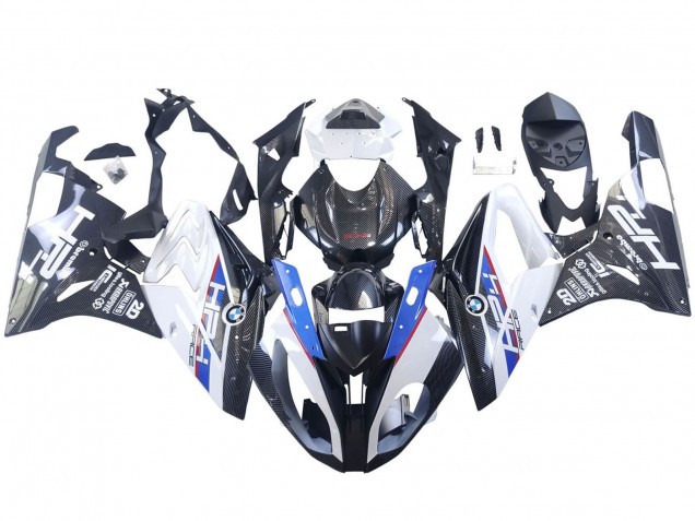 2015-2016 BMW S1000RR Motorcycle Fairings - White Blue Black Carbon Fiber Canada