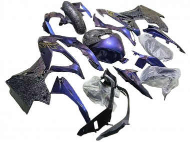 Online 2015-2016 BMW S1000RR Motorcycle Fairings - Gradient Purple Blue Forged Carbon Fiber Canada