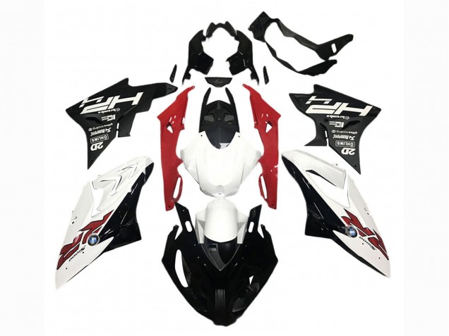 2015-2016 BMW S1000RR Motorcycle Fairings - White Red Matte Black Canada