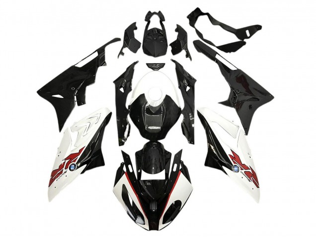 2015-2016 BMW S1000RR Motorcycle Fairings - White Black Carbon Fiber Canada