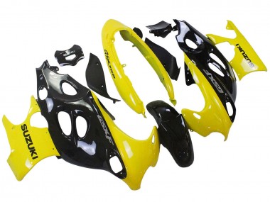 Online 2004-2006 Suzuki GSX600F/GSX750F Motorcycle Fairings - Glossy Black Yellow Canada