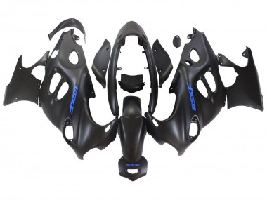 Online 2004-2006 Suzuki GSX600F/GSX750F Motorcycle Fairings - Matte Black with Blue Logo Canada
