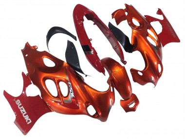 Online 2004-2006 Suzuki GSX600F/GSX750F Motorcycle Fairings - Burnt Orange White Logo Canada