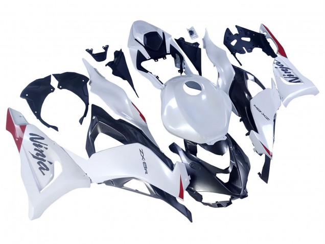 2023-2025 Kawasaki ZX6R Motorcycle Fairings - Pearl White Black Red Canada