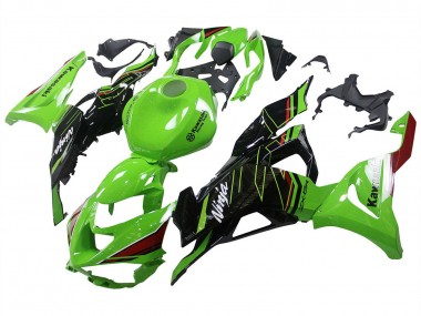 Online 2023-2025 Kawasaki ZX6R Motorcycle Fairings - Green Black Canada